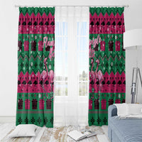 Firefighter Presents Christmas Window Curtain Xmas Holiday Patterns - Wonder Print Shop