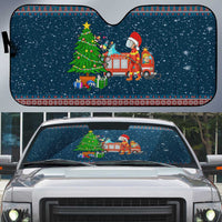 Flamingle Bells Xmas Christmas Auto Sun Shade Xmas Holiday Patterns - Wonder Print Shop