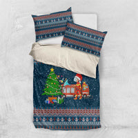 Flamingle Bells Xmas Christmas Bedding Set Xmas Holiday Patterns - Wonder Print Shop