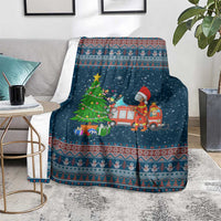 Flamingle Bells Xmas Christmas Blanket Xmas Holiday Patterns - undefined