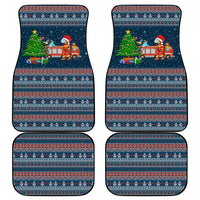 Flamingle Bells Xmas Christmas Car Mats Xmas Holiday Patterns - Wonder Print Shop