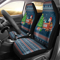 Flamingle Bells Xmas Christmas Car Seat Cover Xmas Holiday Patterns - Wonder Print Shop