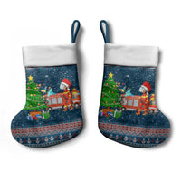 Flamingle Bells Xmas Christmas Stocking Xmas Holiday Patterns - Wonder Print Shop