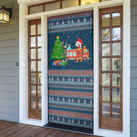 Flamingle Bells Xmas Christmas Door Cover Xmas Holiday Patterns - Wonder Print Shop