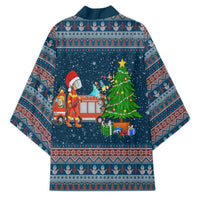 Flamingle Bells Xmas Christmas Kimono Xmas Holiday Patterns - Wonder Print Shop