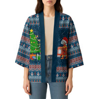 Flamingle Bells Xmas Christmas Kimono Xmas Holiday Patterns - Wonder Print Shop