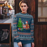 Flamingle Bells Xmas Christmas Ugly Christmas Sweater Xmas Holiday Patterns - Wonder Print Shop