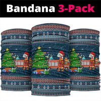 Flamingle Bells Xmas Christmas Neck Gaiter Xmas Holiday Patterns - Wonder Print Shop