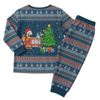 Flamingle Bells Xmas Christmas Pajama Set Xmas Holiday Patterns - Wonder Print Shop
