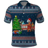 Flamingle Bells Xmas Christmas Polo Shirt Xmas Holiday Patterns - Wonder Print Shop