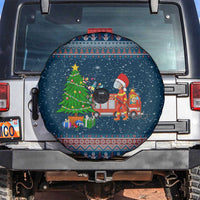 Flamingle Bells Xmas Christmas Spare Tire Cover Xmas Holiday Patterns - Wonder Print Shop