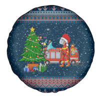 Flamingle Bells Xmas Christmas Spare Tire Cover Xmas Holiday Patterns - Wonder Print Shop