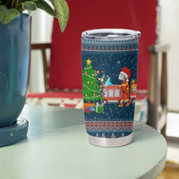 Flamingle Bells Xmas Christmas Tumbler Cup Xmas Holiday Patterns - Wonder Print Shop