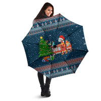 Flamingle Bells Xmas Christmas Umbrella Xmas Holiday Patterns - Wonder Print Shop