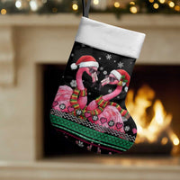 Flamingo Couple Christmas Stocking Xmas Holiday Patterns - Wonder Print Shop