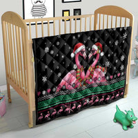Flamingo Couple Christmas Quilt Xmas Holiday Patterns - Wonder Print Shop