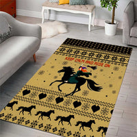 Horse Lover Christmas Christmas Area Rug Xmas Holiday Patterns - Wonder Print Shop