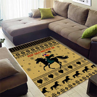 Horse Lover Christmas Christmas Area Rug Xmas Holiday Patterns - Wonder Print Shop
