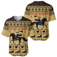 Horse Lover Christmas Christmas Baseball Jersey Xmas Holiday Patterns - Wonder Print Shop