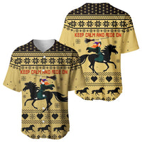Horse Lover Christmas Christmas Baseball Jersey Xmas Holiday Patterns - Wonder Print Shop
