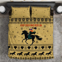 Horse Lover Christmas Christmas Bedding Set Xmas Holiday Patterns - Wonder Print Shop