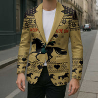 Horse Lover Christmas Christmas Blazer Xmas Holiday Patterns - Wonder Print Shop