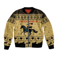 Horse Lover Christmas Christmas Bomber Jacket Xmas Holiday Patterns - Wonder Print Shop