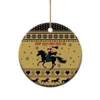 Horse Lover Christmas Ceramic Ornament Xmas Holiday Patterns - Wonder Print Shop