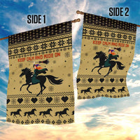 Horse Lover Christmas Christmas Garden Flag Xmas Holiday Patterns - Wonder Print Shop