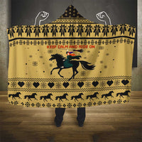 Horse Lover Christmas Christmas Hooded Blanket Xmas Holiday Patterns - Wonder Print Shop
