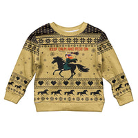 Horse Lover Christmas Kid Ugly Christmas Sweater Xmas Holiday Patterns - Wonder Print Shop