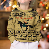 Horse Lover Christmas Kid Ugly Christmas Sweater Xmas Holiday Patterns - Wonder Print Shop