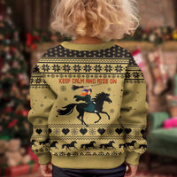 Horse Lover Christmas Kid Ugly Christmas Sweater Xmas Holiday Patterns - Wonder Print Shop