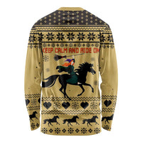 Horse Lover Christmas Christmas Long Sleeve Shirt Xmas Holiday Patterns - Wonder Print Shop
