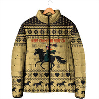 Horse Lover Christmas Christmas Padded Jacket Xmas Holiday Patterns - Wonder Print Shop