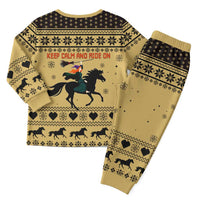 Horse Lover Christmas Christmas Pajama Set Xmas Holiday Patterns - Wonder Print Shop