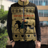 Horse Lover Christmas Christmas Sleeveless Puffer Jacket Xmas Holiday Patterns - Wonder Print Shop