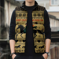 Horse Lover Christmas Christmas Sleeveless Puffer Jacket Xmas Holiday Patterns - Wonder Print Shop