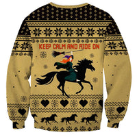 Horse Lover Christmas Christmas Sweatshirt Xmas Holiday Patterns - Wonder Print Shop