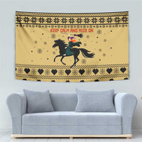 Horse Lover Christmas Christmas Tapestry Xmas Holiday Patterns - Wonder Print Shop