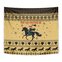 Horse Lover Christmas Christmas Tapestry Xmas Holiday Patterns - Wonder Print Shop