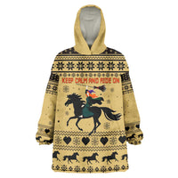 Horse Lover Christmas Christmas Wearable Blanket Hoodie Xmas Holiday Patterns - Wonder Print Shop