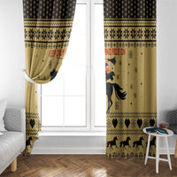 Horse Lover Christmas Christmas Window Curtain Xmas Holiday Patterns - Wonder Print Shop