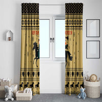 Horse Lover Christmas Christmas Window Curtain Xmas Holiday Patterns - Wonder Print Shop
