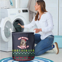 The Season To Be Jolly Siberian Husky Xmas Ball Christmas Laundry Basket Xmas Holiday Patterns - Wonder Print Shop