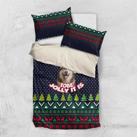 The Season To Be Jolly Siberian Husky Xmas Ball Christmas Bedding Set Xmas Holiday Patterns - Wonder Print Shop