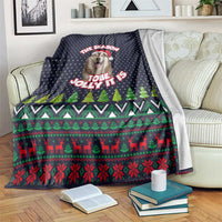 The Season To Be Jolly Siberian Husky Xmas Ball Christmas Blanket Xmas Holiday Patterns - Wonder Print Shop