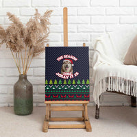 The Season To Be Jolly Siberian Husky Xmas Ball Christmas Canvas Wall Art Xmas Holiday Patterns - Wonder Print Shop