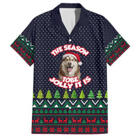 The Season To Be Jolly Siberian Husky Xmas Ball Christmas Hawaiian Shirt Xmas Holiday Patterns - Wonder Print Shop
