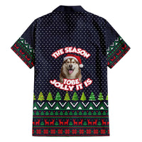 The Season To Be Jolly Siberian Husky Xmas Ball Christmas Hawaiian Shirt Xmas Holiday Patterns - Wonder Print Shop